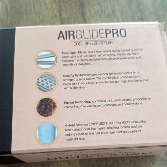 NEW- Calista AirGlide Pro Cool Breeze Styler- baby blue - Picture 3 of 6